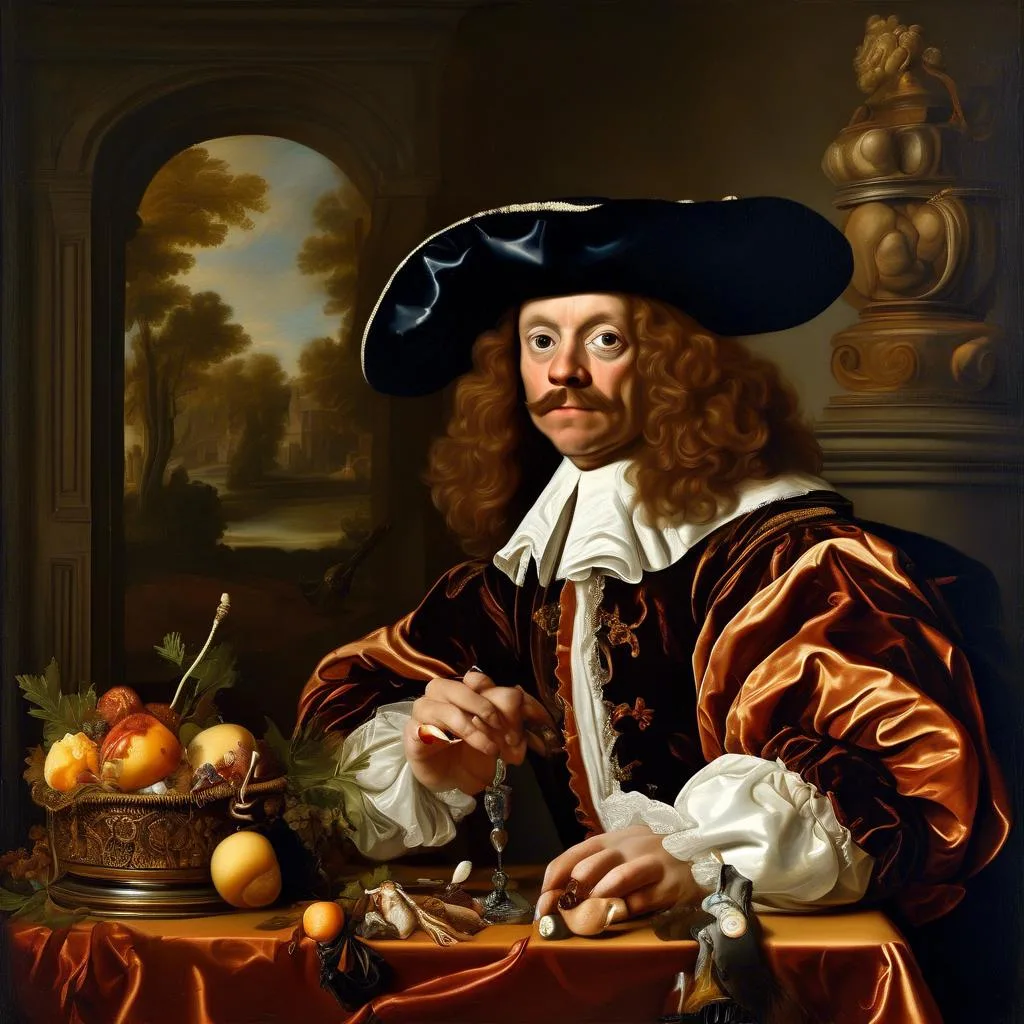 Cavalier in the Shop – Frans van Mieris the Elder